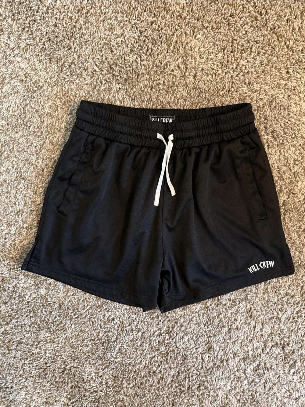 Kill Crew ‘SIMPLE MUAY THAI SHORTS (MID THIGH CUT) BLACK’